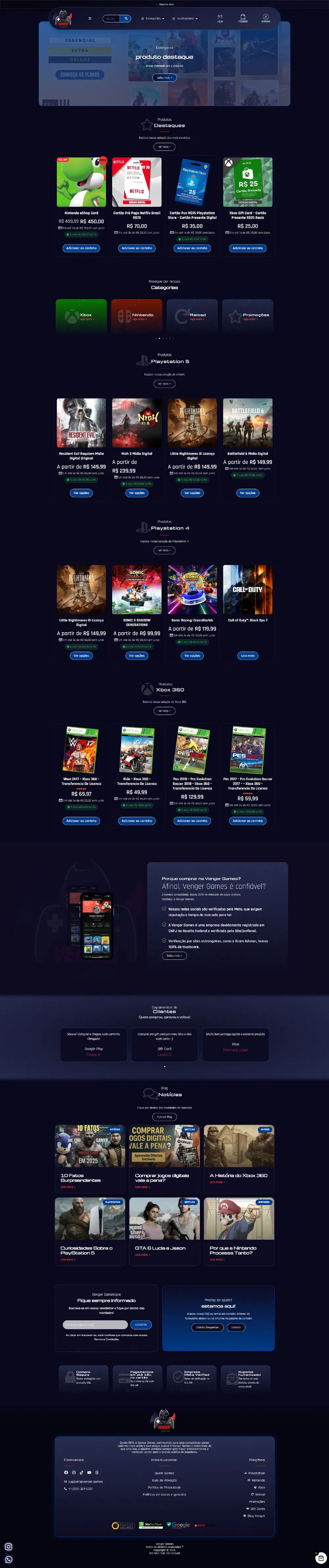 Site Avenger Games